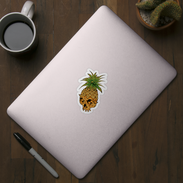 Skull Pineapple,Tropical Style by logiamerch